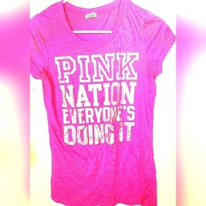 VS. Pink tee-shirt in size medium